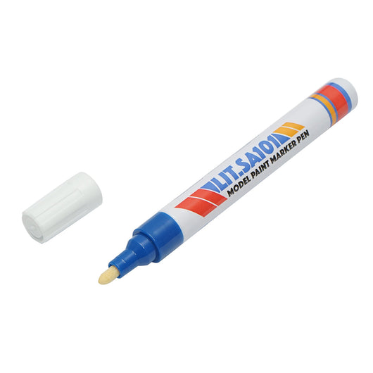 Marker per vernice blu a base di olio, impermeabile, ad asciugatura rapida, confezione da 12 pezzi