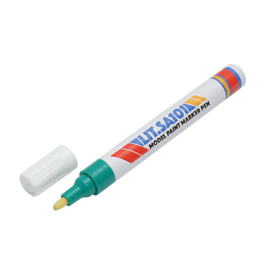 Marker per vernice verde a base di olio, impermeabile, ad asciugatura rapida, confezione da 12 pezzi