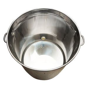 Maturatore in acciaio inox con coperchio per miele, capacità 200 kg