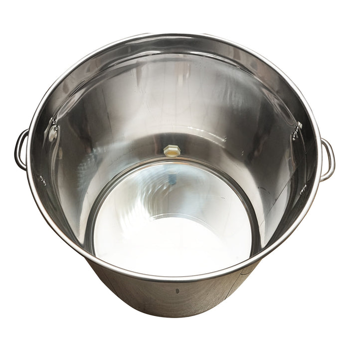 Maturatore in acciaio inox con coperchio per miele, capacità 200 kg