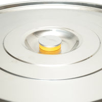 Maturatore in acciaio inox con coperchio per miele, capacità 300 kg