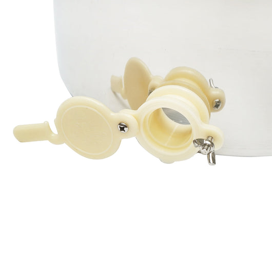 Maturatore in acciaio inox con coperchio per miele, capacità 40 kg