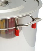 Maturatore in acciaio inox con coperchio per miele, capacità 50 kg