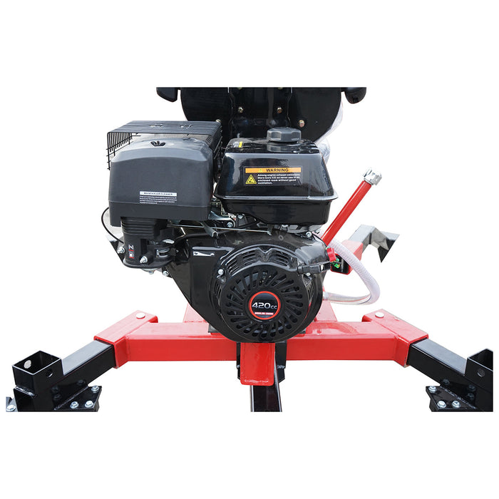 Mini escavatore per Quad con motore 15CV, 420CC a benzina, rimorchiabile, rotazione a 360 gradi, Escavatore per ATV