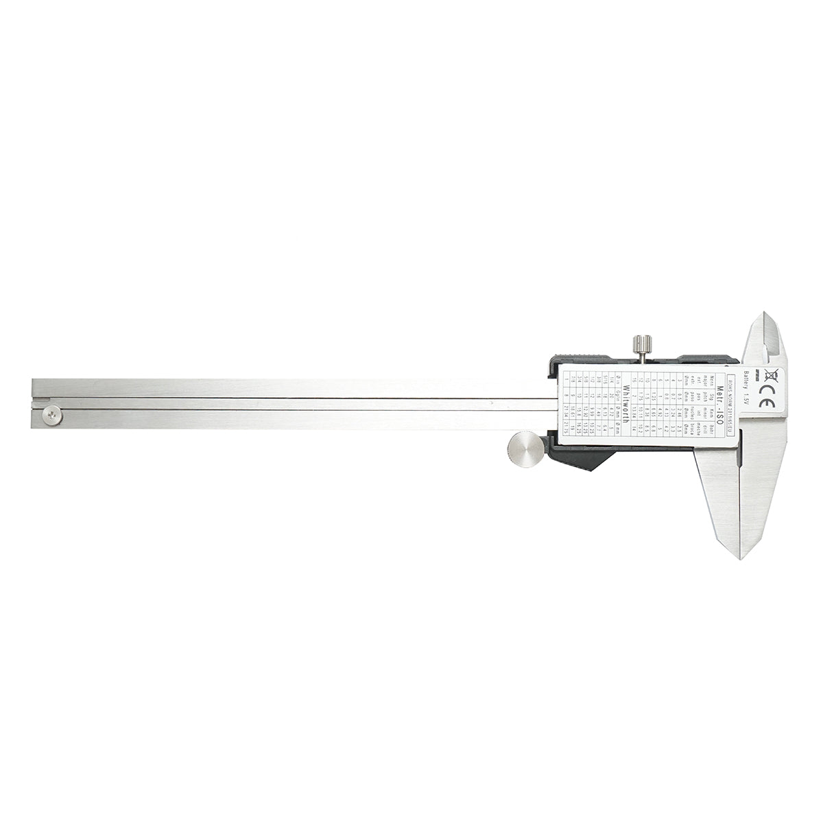 Misuratore di profondità digitale professionale per esterni e interni con asta di profondità, pollici-mm 0-150 mm