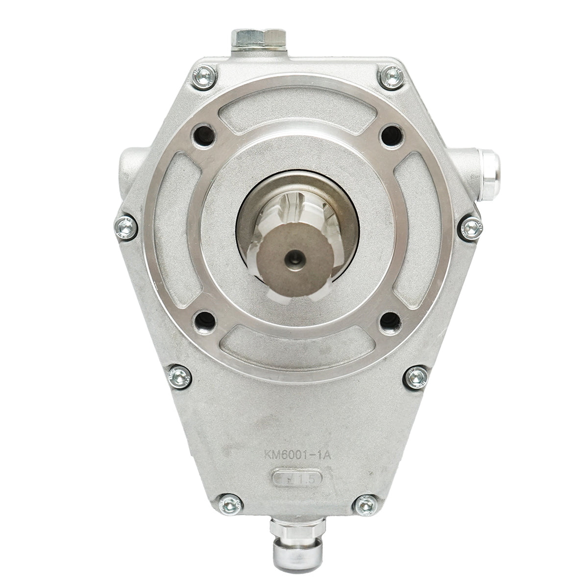 Moltiplicatore di giri in alluminio KM6001 maschio profilo albero standard trattori Z=6 1 3/8 DIN 9611