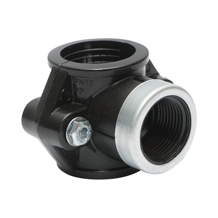 Morsetto di collegamento a compressione D32mm x 3/4, PN16.