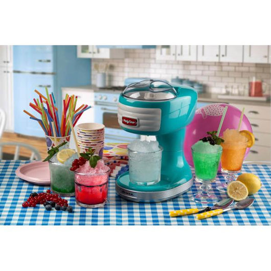 ARIETE ICE CRUSHER PARTY TIME (0076/01) - TRITAGHIACCIO ELETTRICO - LAMA IN ACCIAO INOX - CELESTE - 30W