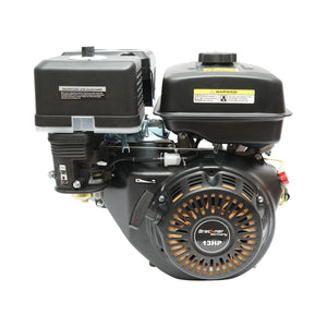 Motore a Scoppio 13 CV 389cc, Motore a Benzina 4 Tempi con Albero cilindrico Ø 25 mm e, Avviamento a Strappo Breckner Germany