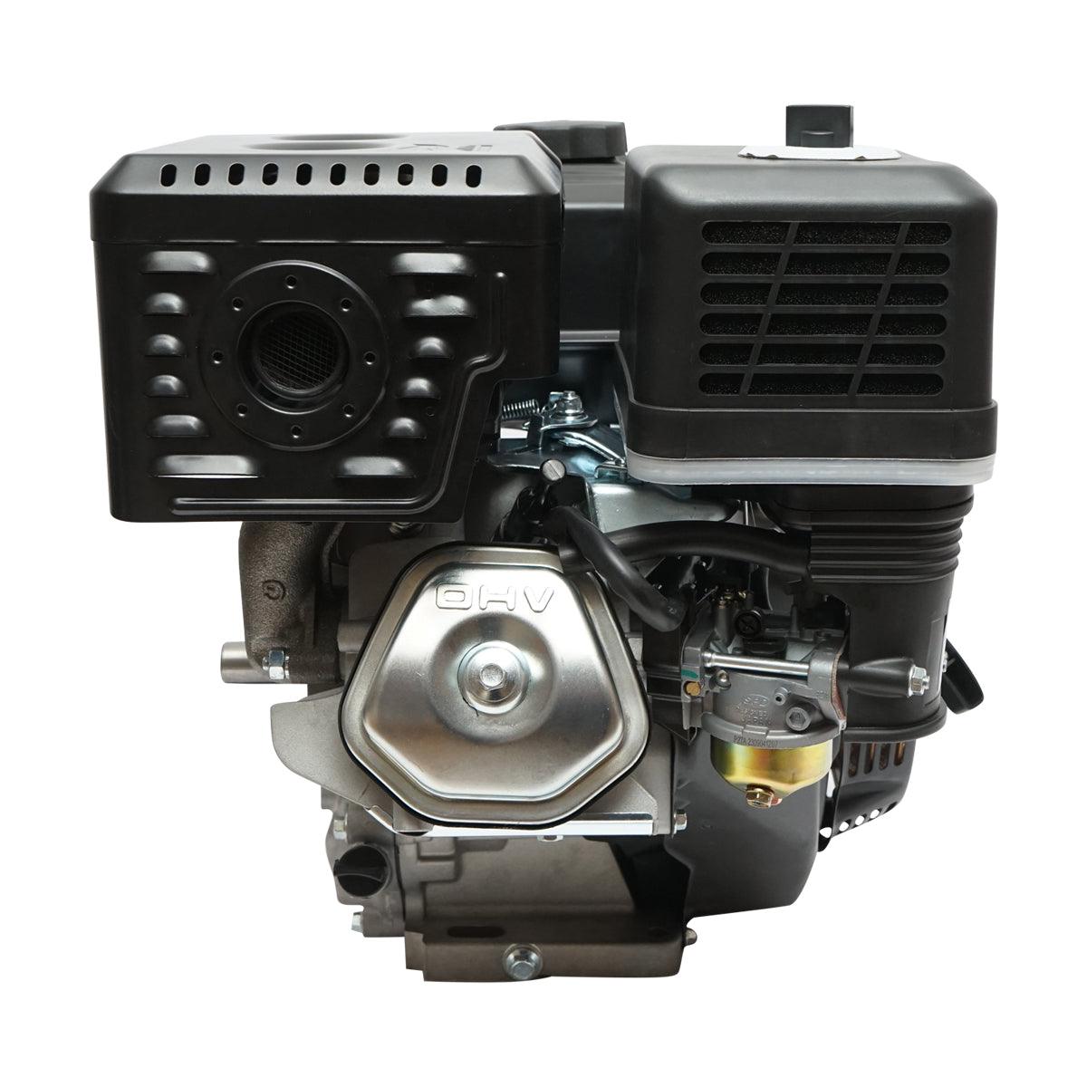 Motore a Scoppio 13 CV 389cc, Motore a Benzina 4 Tempi con Albero cilindrico Ø 25 mm e, Avviamento a Strappo Breckner Germany