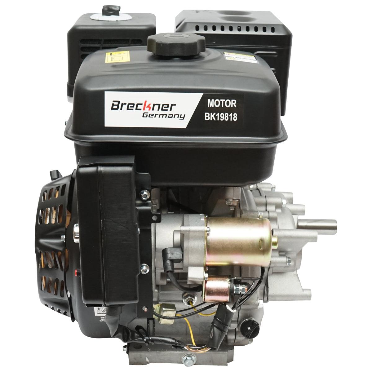 Motore a Scoppio 13 CV 389cc, Motore a Benzina 4 Tempi con Albero Ø 25 mm, Avviamento Elettrico e Avviamento Strappo Breckner Germany