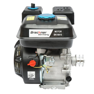 Motore a Scoppio 7,5 CV, Motore a Benzina 4 Tempi 242cc con Albero Ø 20 mm e Puleggia, Avviamento a Strappo Breckner Germany