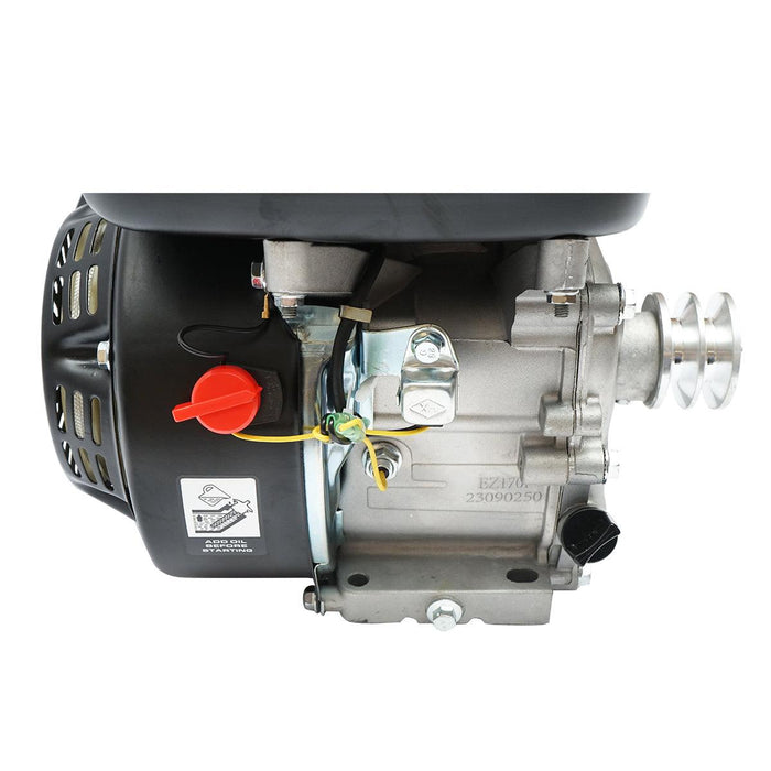 Motore a Scoppio 7,5 CV, Motore a Benzina 4 Tempi 242cc con Albero Ø 20 mm e Puleggia, Avviamento a Strappo Breckner Germany