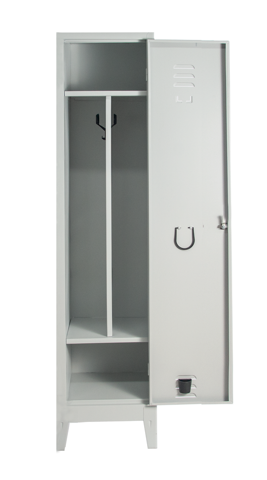 Armadietto spogliatoio con tramezza sporco/pulito ad 1 posto cm. 36x33x180h