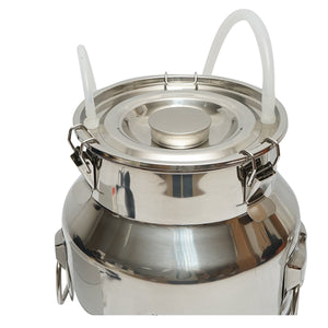 MUNGITRICE 60W CON 1 STAZIONE E SERBATOIO IN ACCIAIO INOX DA 14 LITRI PER MUCCHE