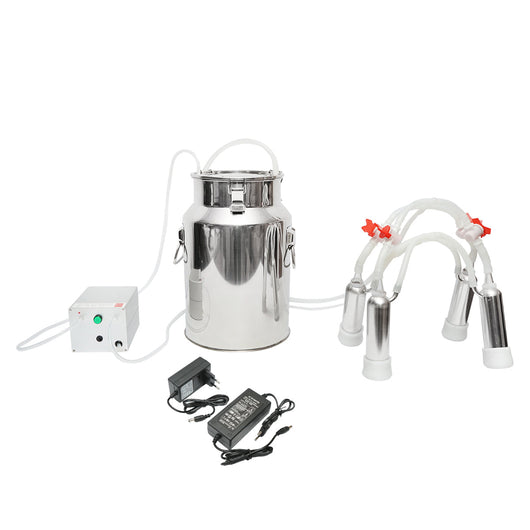 MUNGITRICE CON 1 STAZIONE E SERBATOIO IN ACCIAIO INOX DA 18 LITRI PER MUCCHE