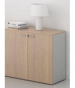 Armadio ad ante battenti con 1 ripiano da ufficio cm. 90x33,7x79,2h