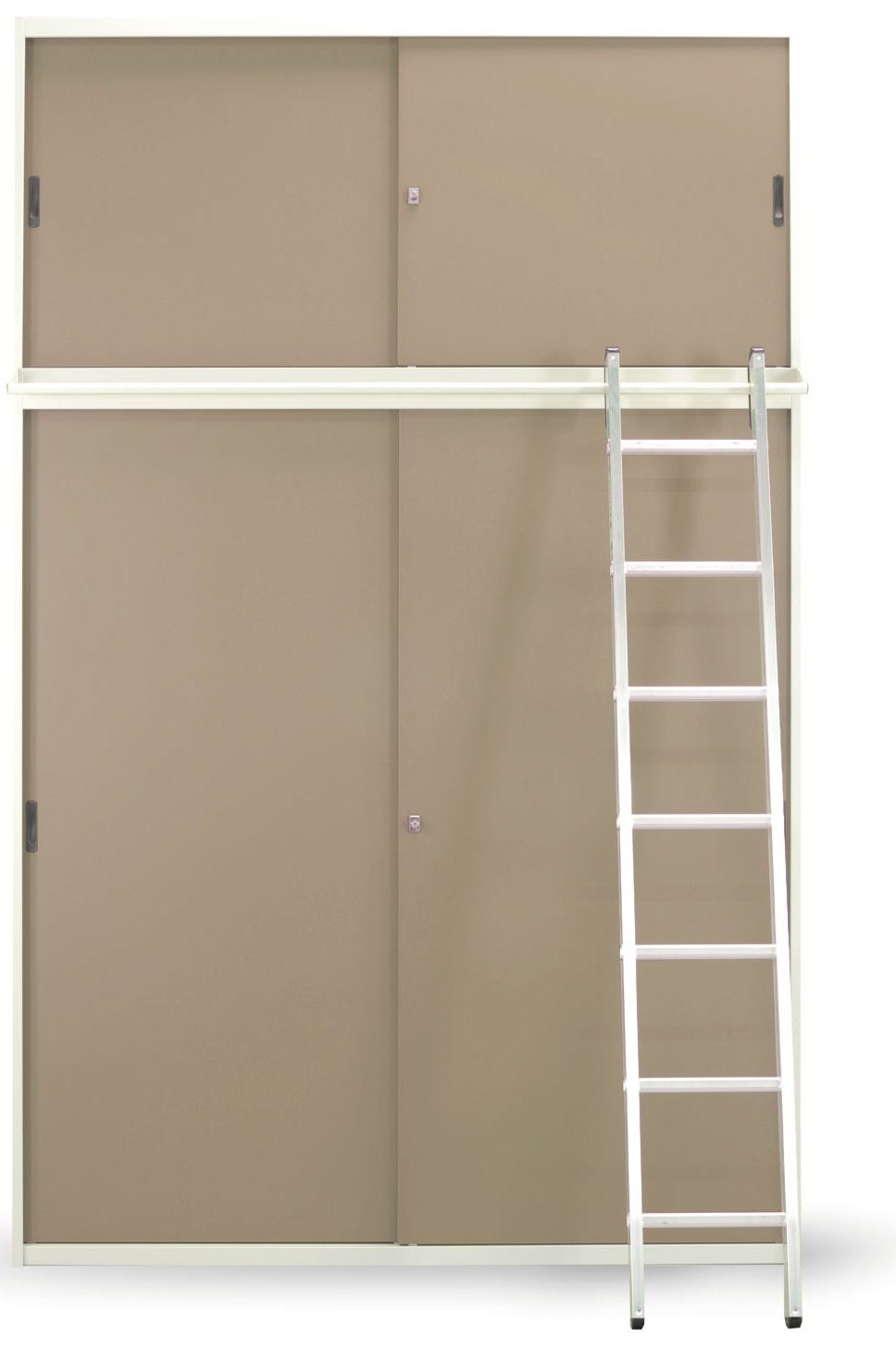 Armadio archiviazione documenti con ante scorrevoli in melaminico cm. 120x45x155h