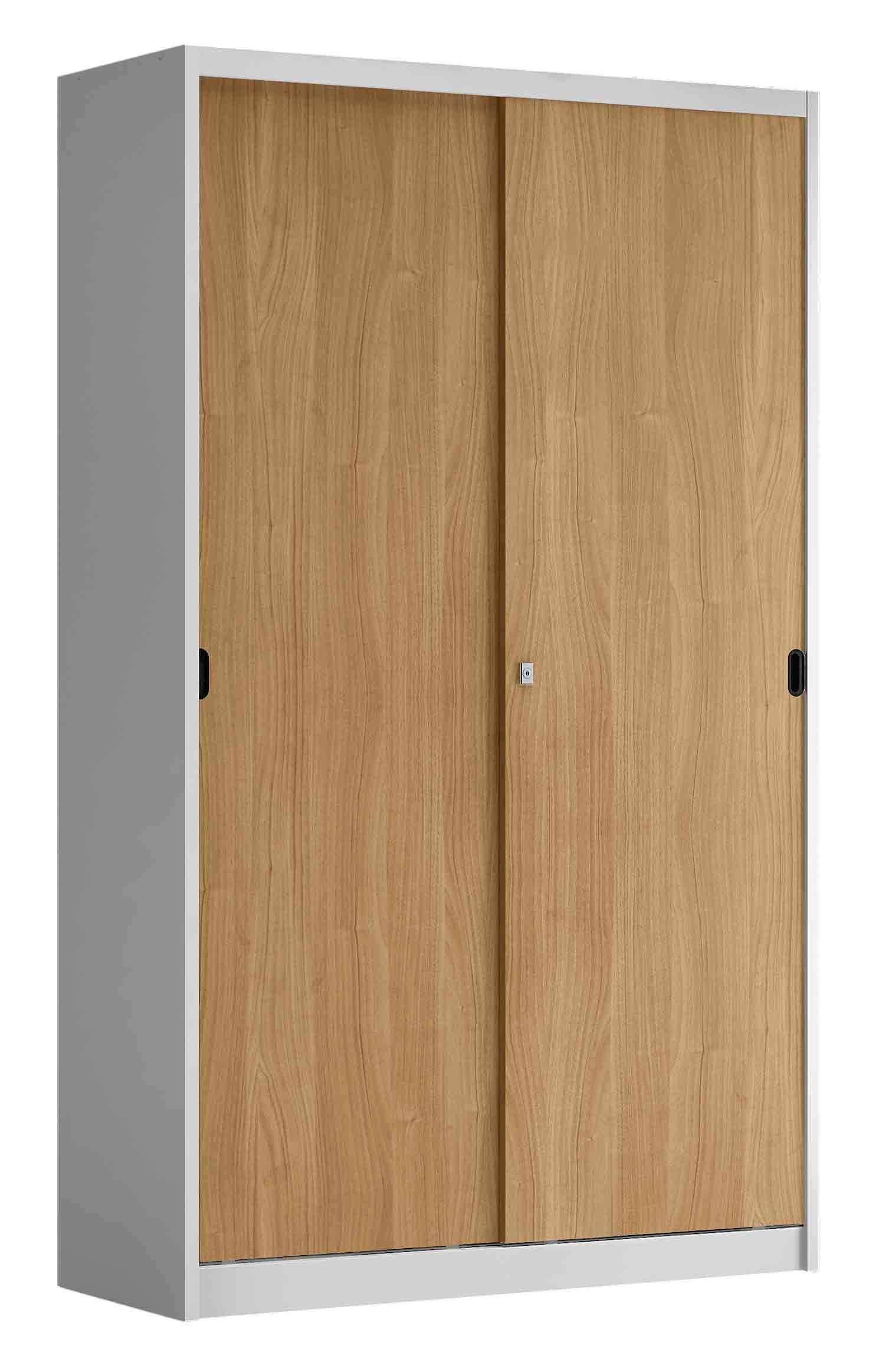 Armadio archiviazione documenti con ante scorrevoli in melaminico cm. 120x45x155h