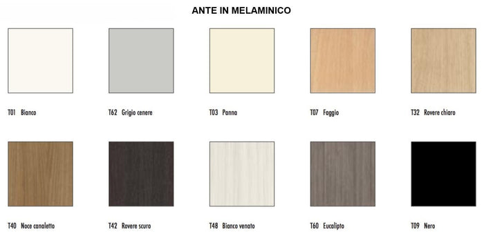 Armadio archivio ufficio ad ante scorrevoli in legno verniciato cm. 150x45x69h
