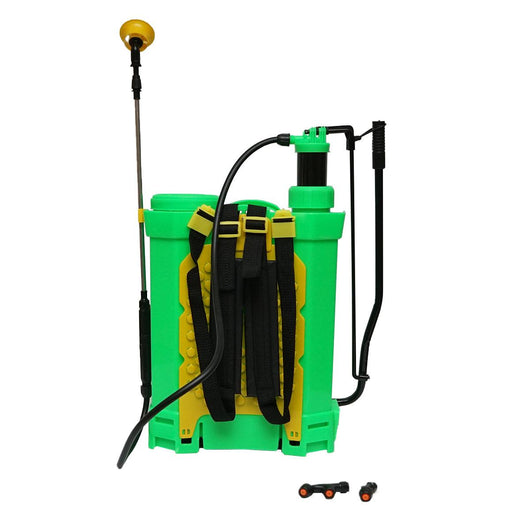 Nebulizzatore a Spalla 16 L Pompa Irroratrice Spruzzatore Pompa a zaino ELETTRICA MANUALE BATTERIA 12V 8Ah 3.1 l/min Breckner Germany