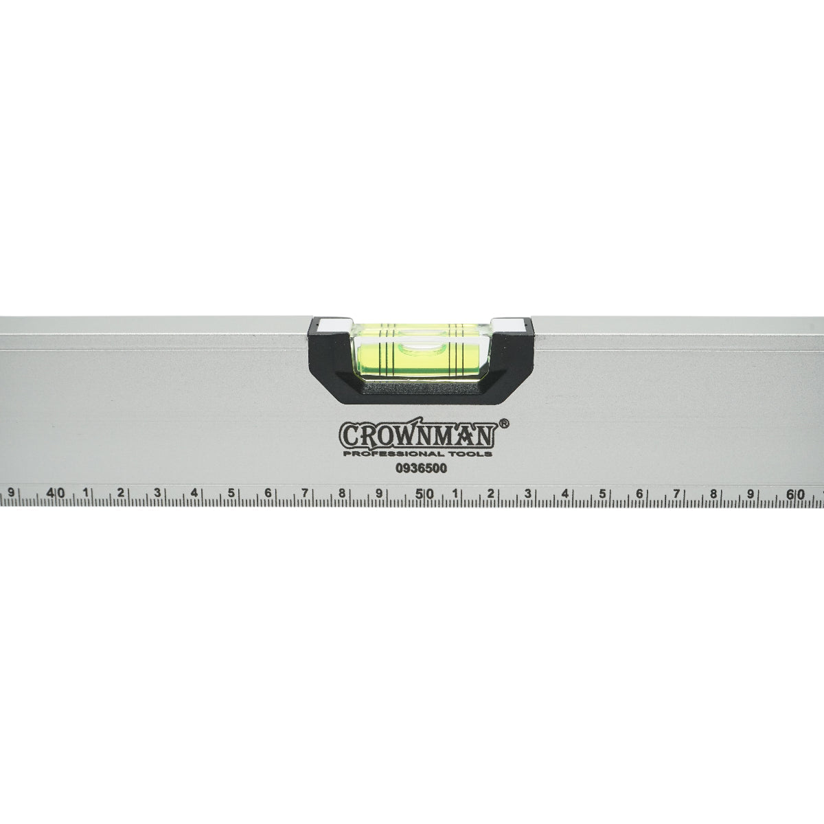 Nivella magnetica in alluminio, 1000mm, con 3 bolle di livello e righello graduato 0-100cm, Crownman