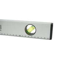 Nivella magnetica in alluminio, 1000mm, con 3 bolle di livello e righello graduato 0-100cm, Crownman