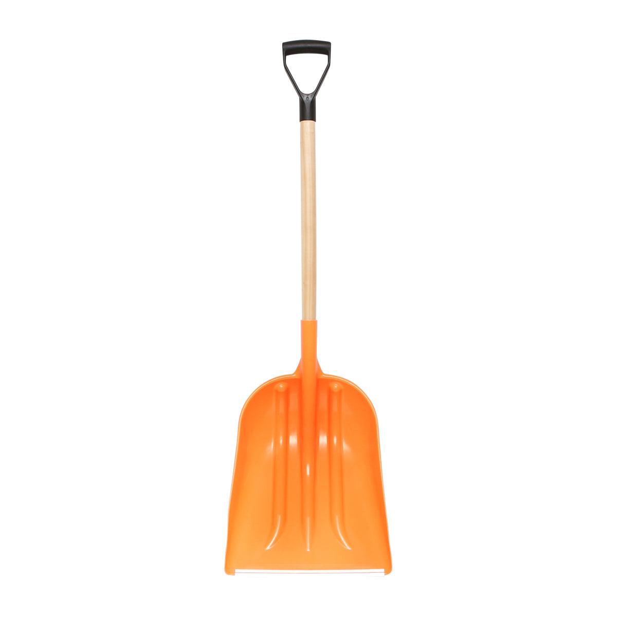 Pala da neve in polipropilene con manico in legno da 1200 mm