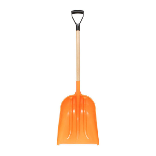 Pala da neve in polipropilene con manico in legno da 1200 mm