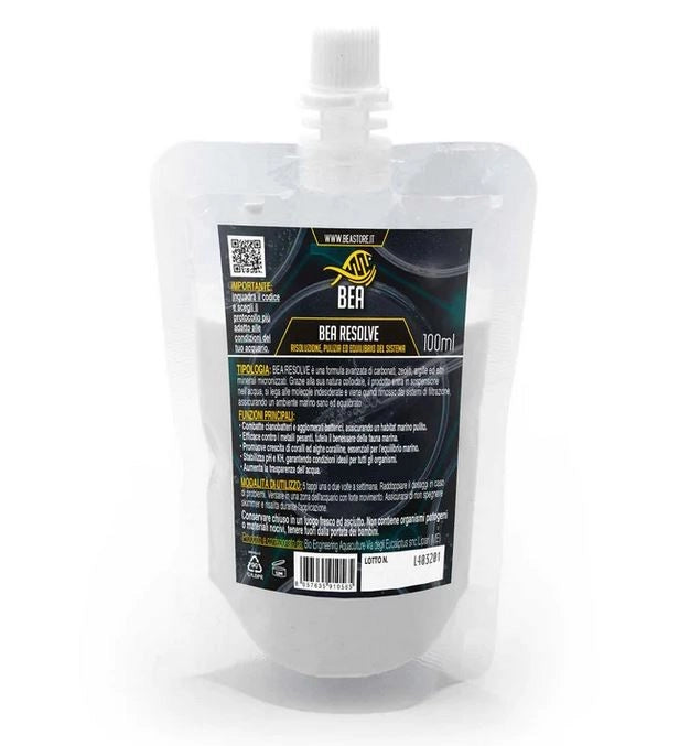Bea Resolve 100ml - miscela di carbonati, zeoliti, argille e minerali micronizzati per acquari di barriera