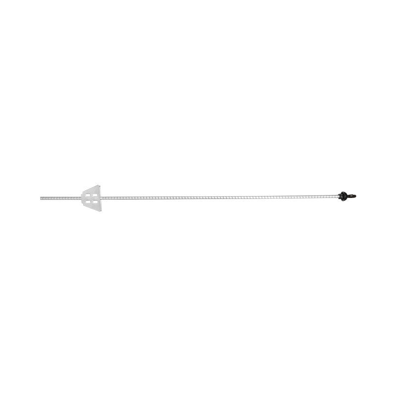 Pali in ferro con isolatore per recinto elettrico, pali ferro 1080mm isolatore 59x33mm per recinzioni elettriche, Breckner Germany