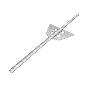 Pali in ferro con isolatore per recinto elettrico, pali ferro 1080mm isolatore 59x33mm per recinzioni elettriche, Breckner Germany