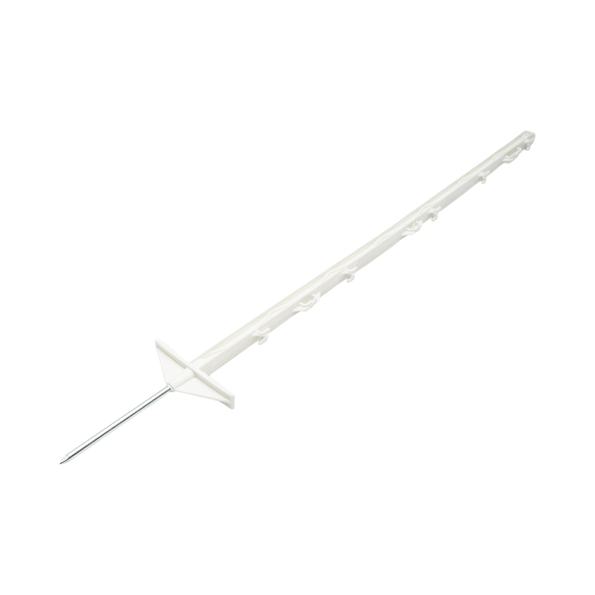 Palo in plastica bianca da 1050 mm per filo di recinzione elettrica Breckner Germany