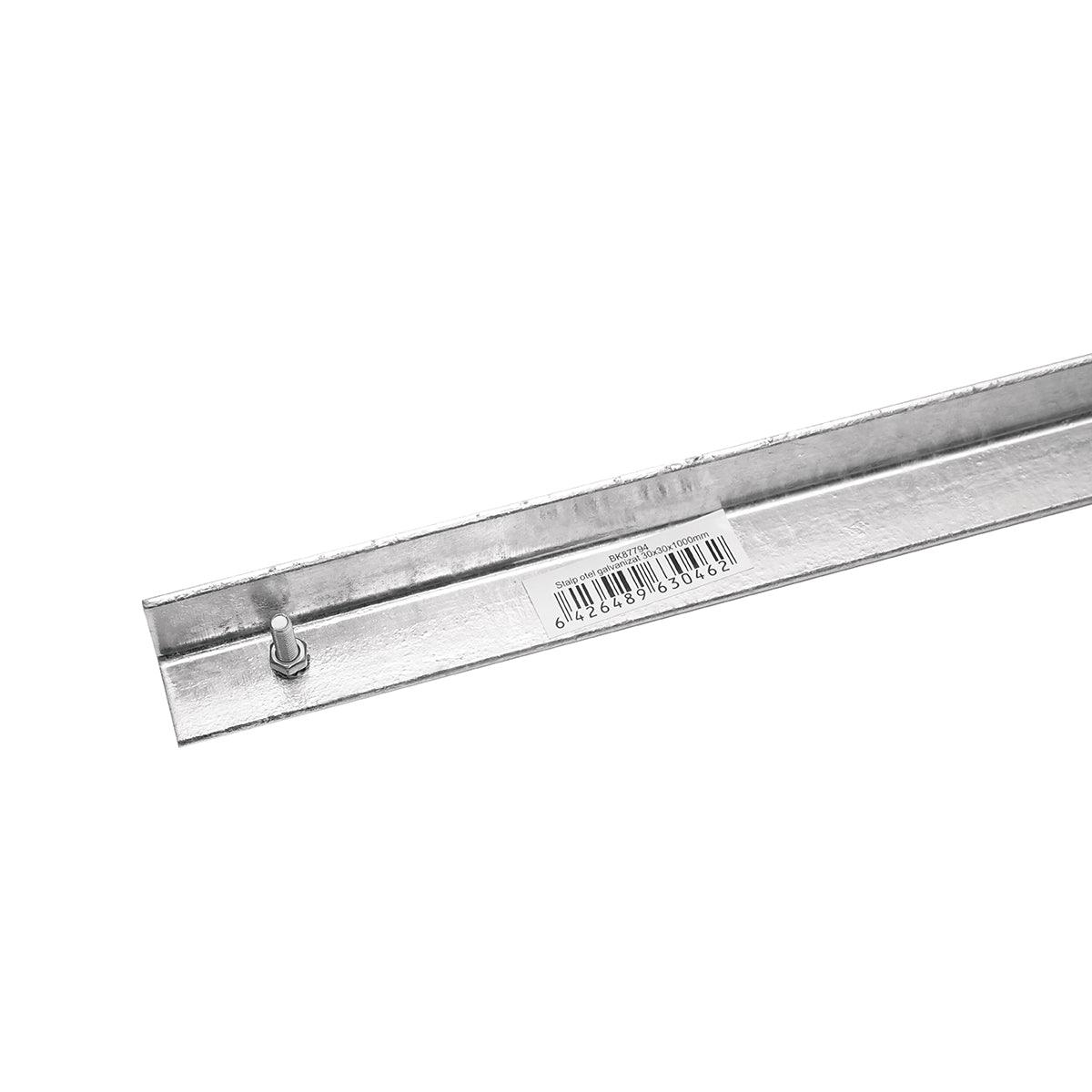 Palo per la Messa a Terra recinto elettrico, palo di messa a terra 30x30x1000mm zincato Breckner Germany