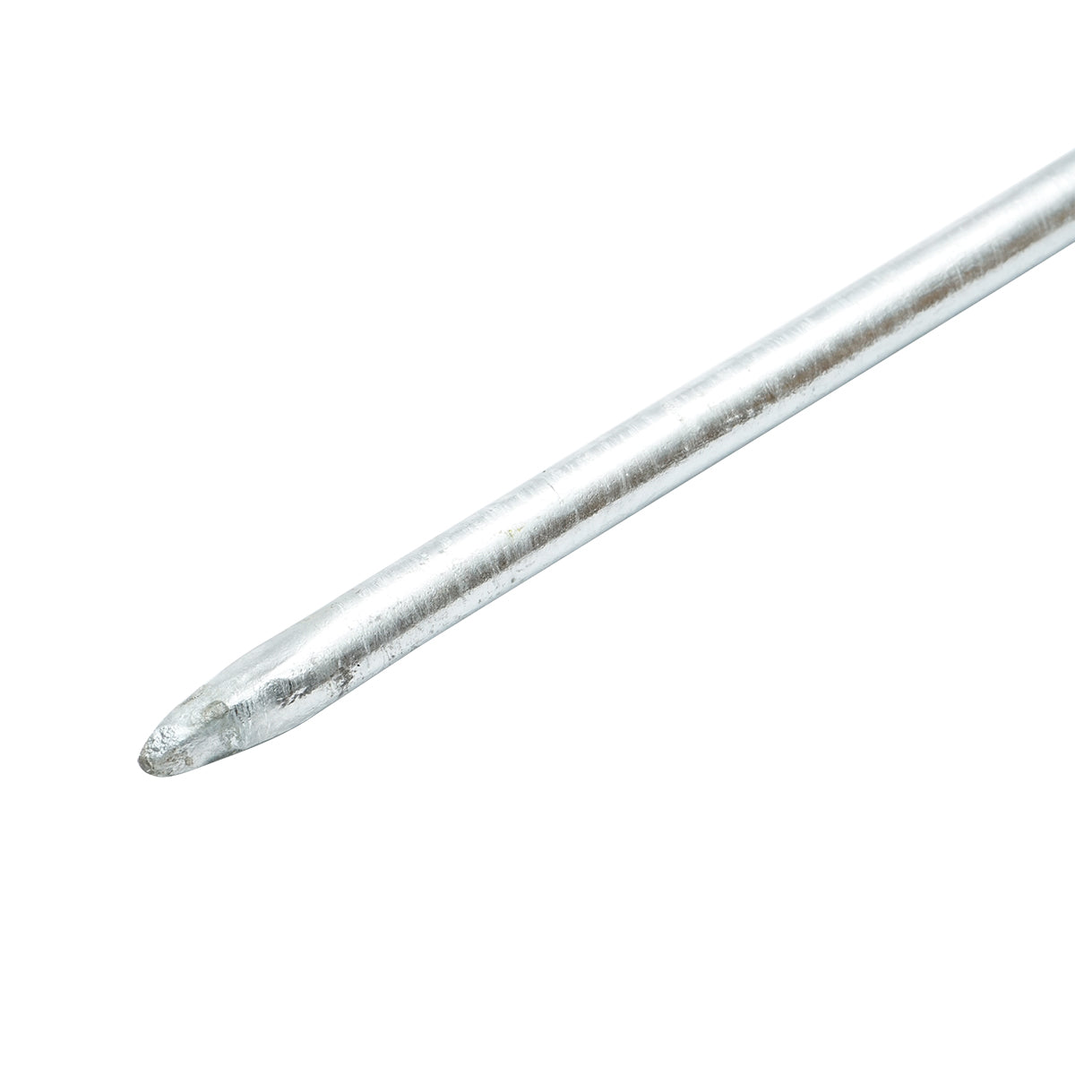 Palo, elettrodo di messa a terra zincato, 1220 mm, D13 mm, per recinzione elettrica, Breckner Germany