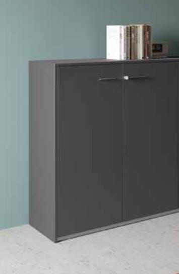 Armadio in melaminico ad ante battenti con 2 ripiani cm. 90x33,7x117,6h