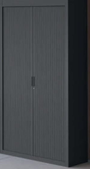 Armadio in metallo a serrandina per archiviazione faldoni cm. 120x47x200h