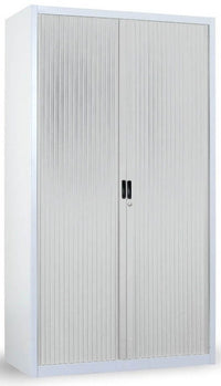 Armadio in metallo a serrandina per archiviazione faldoni cm. 120x47x200h