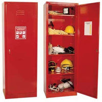 Armadio in metallo con 4 piani interni per dispositivi di protezione individuale cm. 61,5x45x180h