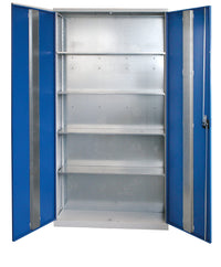 Armadio in metallo con ripiani regolabili da minuteria cm. 70x52x195h