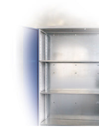 Armadio in metallo con ripiani regolabili da minuteria cm. 70x52x195h