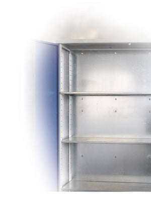 Armadio in metallo con ripiani regolabili da minuteria cm. 70x52x195h