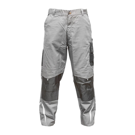 Pantaloni da lavoro in poliestere e cotone, grigi e neri, taglia M Breckner Germany