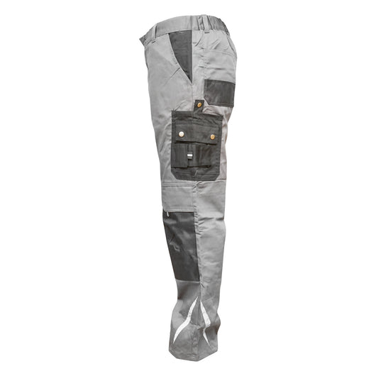 Pantaloni da lavoro in poliestere e cotone, grigi e neri, taglia M Breckner Germany