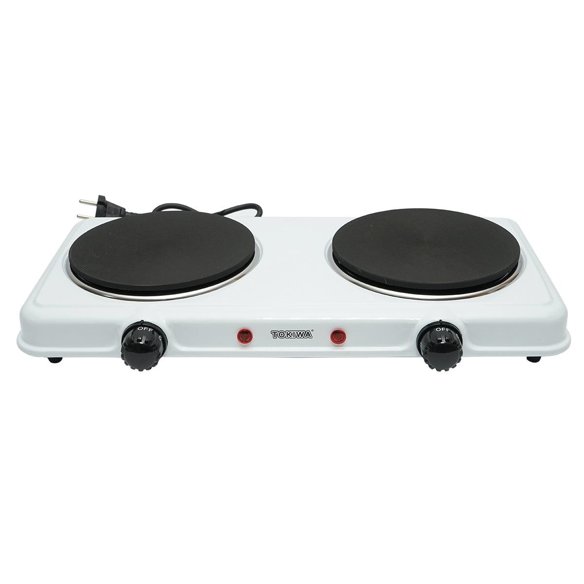 Piastra elettrica 220V, con 2 fornelli, 2000W, 470x250x70mm Piastra riscaldante