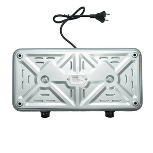 Piastra elettrica 220V, con 2 fornelli, 2000W, 470x250x70mm Piastra riscaldante