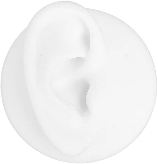 Orecchini di protezione acustica in silicone morbido, modello orecchio simulato, sinistro e destro, protezione auricolare, protezione uditiva