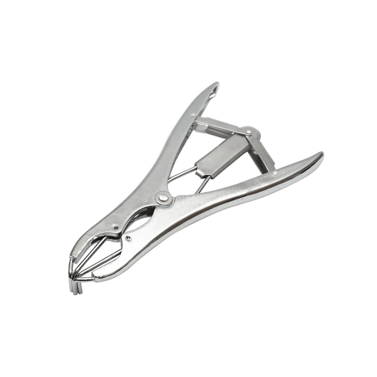 Pinza per castrazione bestiame con 100 anelli Pinza per castrazione per animali con 100 anelli in gomma