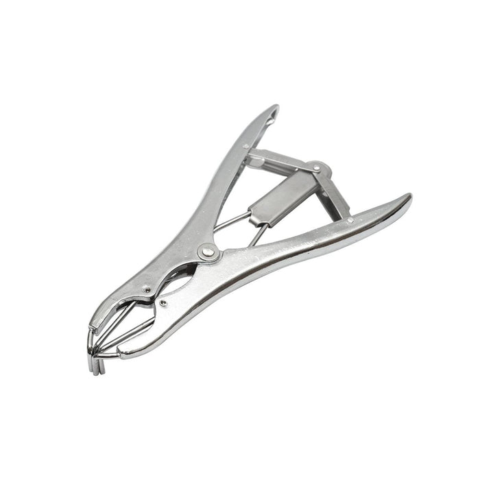 Pinza per castrazione bestiame con 100 anelli Pinza per castrazione per animali con 100 anelli in gomma