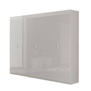 Armadio Pavese 6 ante battente bianco lucido